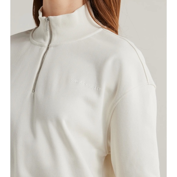 Sweaty Betty Revive Half Zip Crop Sweatshirt - Picture 4 of 5